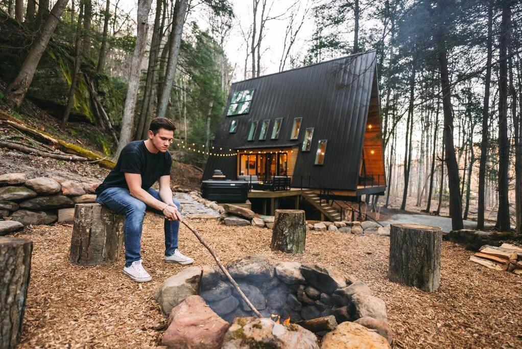 Dunlap Hollow A-Frame Rockbridge Exteriör bild