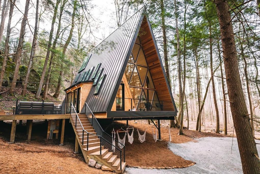 Dunlap Hollow A-Frame Rockbridge Exteriör bild